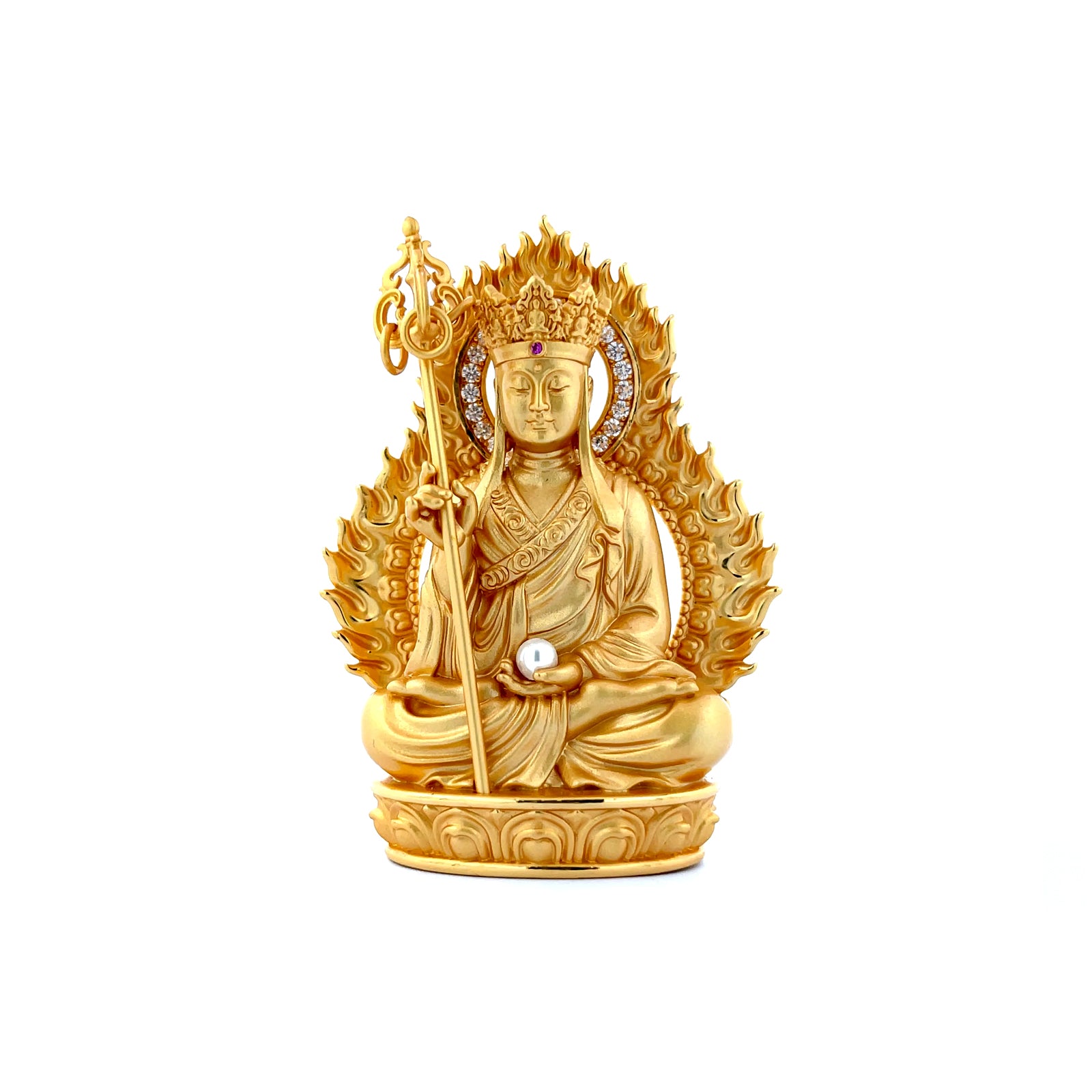 Devotional Statue · Kṣitigarbha Bodhisattva · Copper, Gilt · Henrrison · LCA 2315
