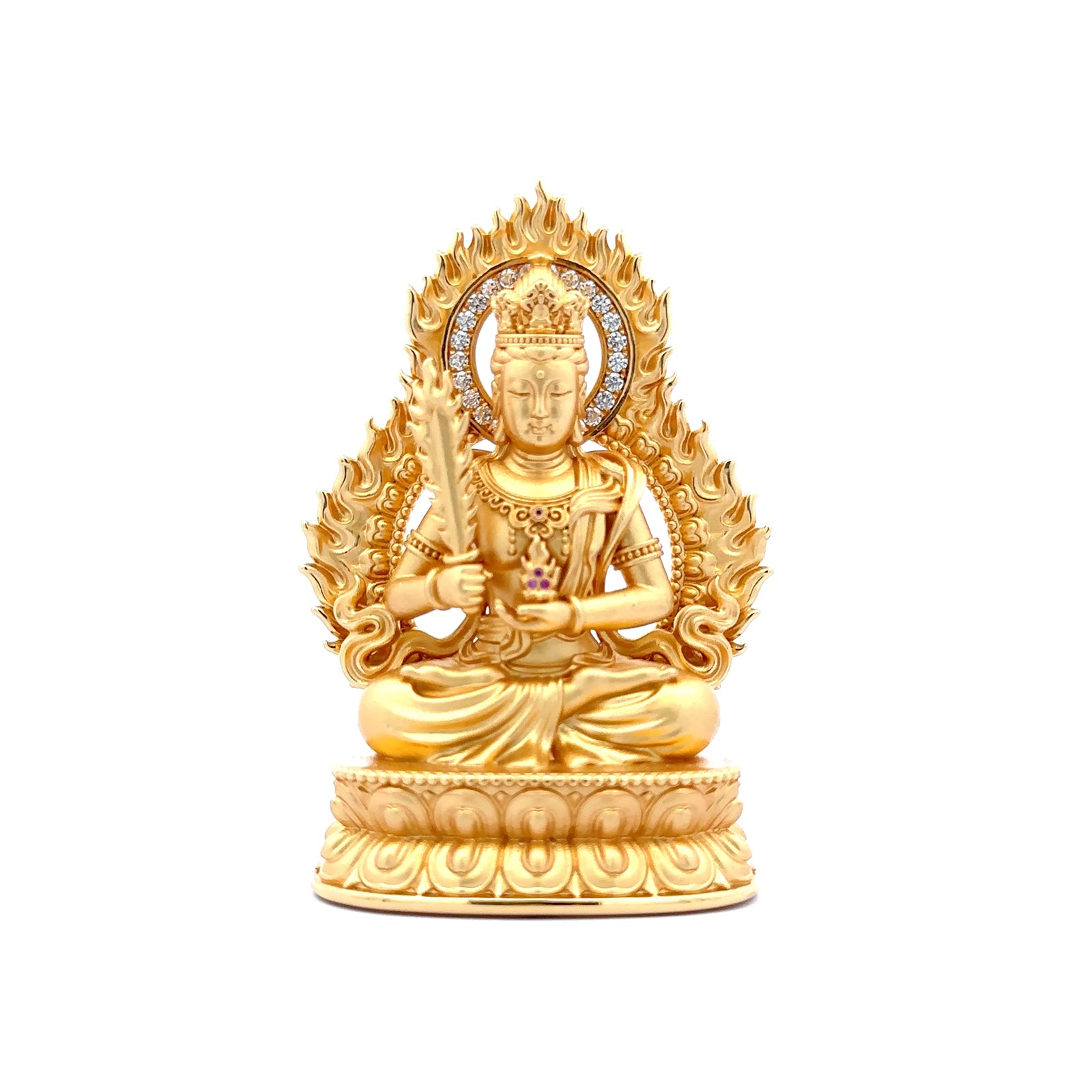Henrrison LCĀkāśagarbha · Ākāśagarbha Copper Sacred Statue · Gilded 22K Genuine Gold Finish