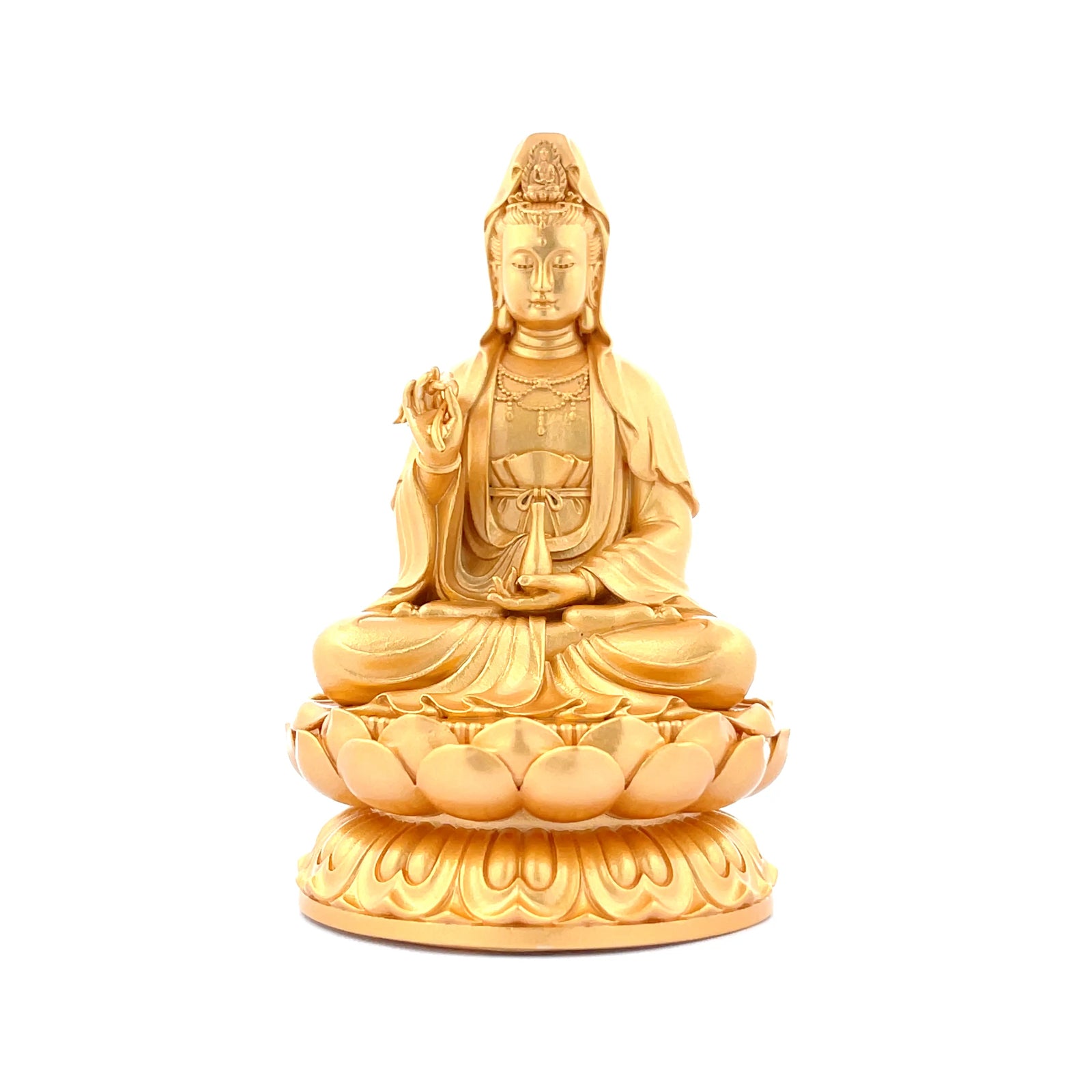 Henrrison LCAvalokiteshvara · Avalokiteshvara Copper Sacred Statue · Gilded 22K Genuine Gold Finish