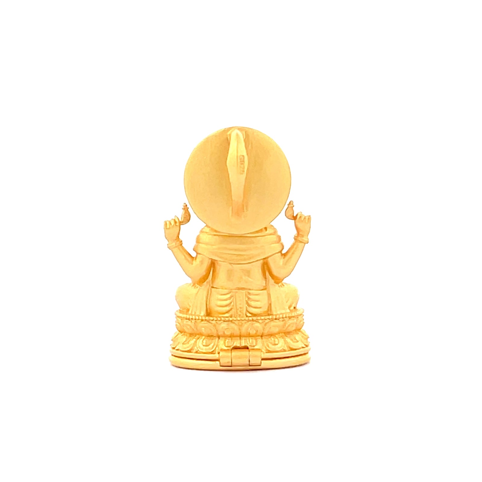Henrrison LCP2134B · Ganesha Sacred 925 Silver Pendant/Statue · Gilded 22K Genuine Gold Finish