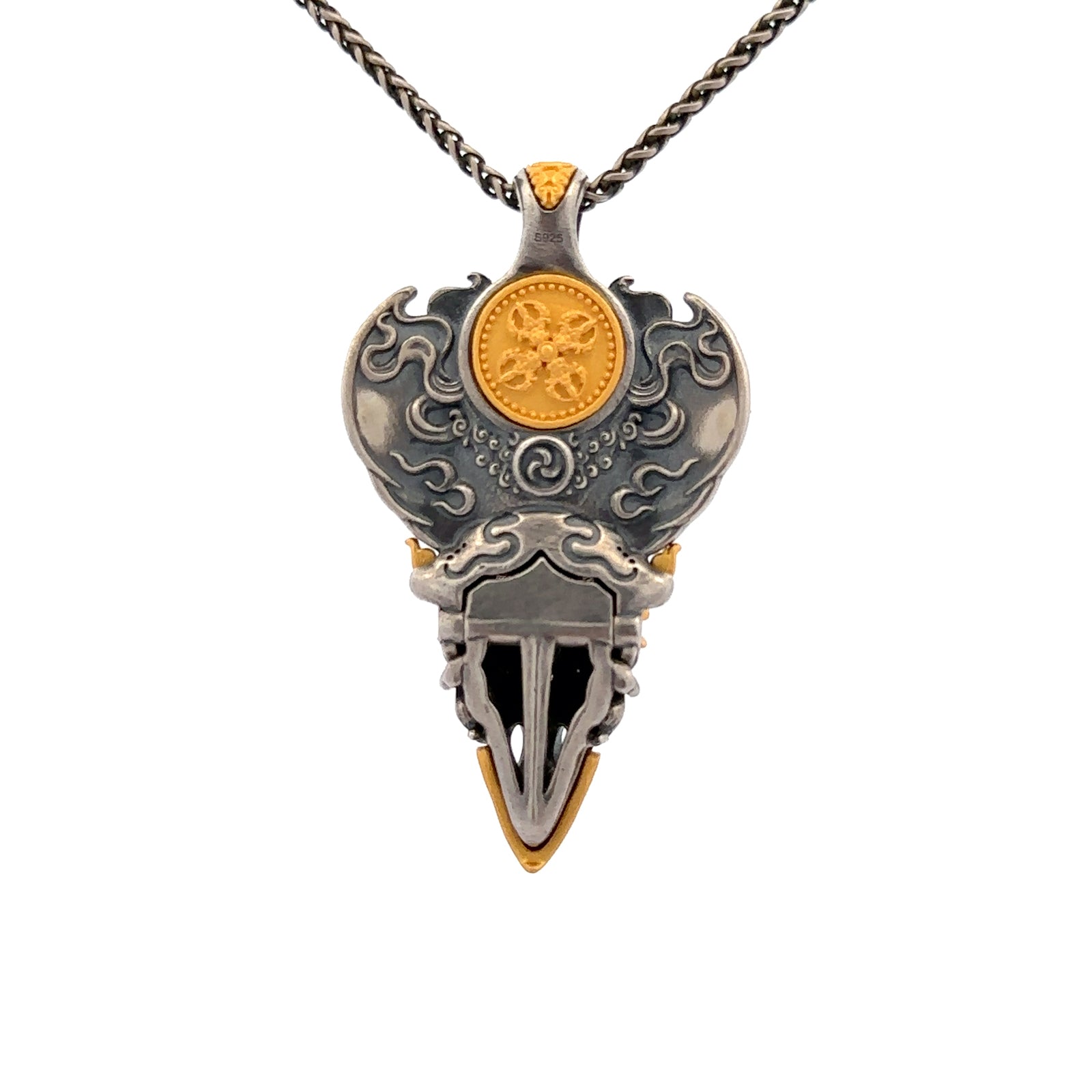 Devotional Pendant · Battle Garuḍa · Silver, Gilt · Henrrison · LCP 1398