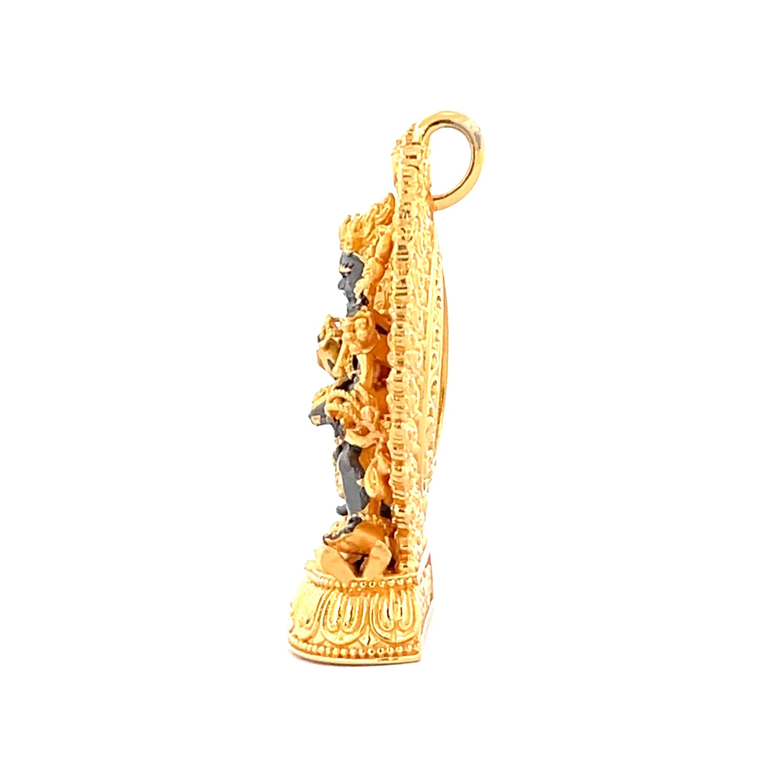 Devotional Pendant · Statue · Mahākāla · Silver, Gilt · Henrrison · LCP 1835