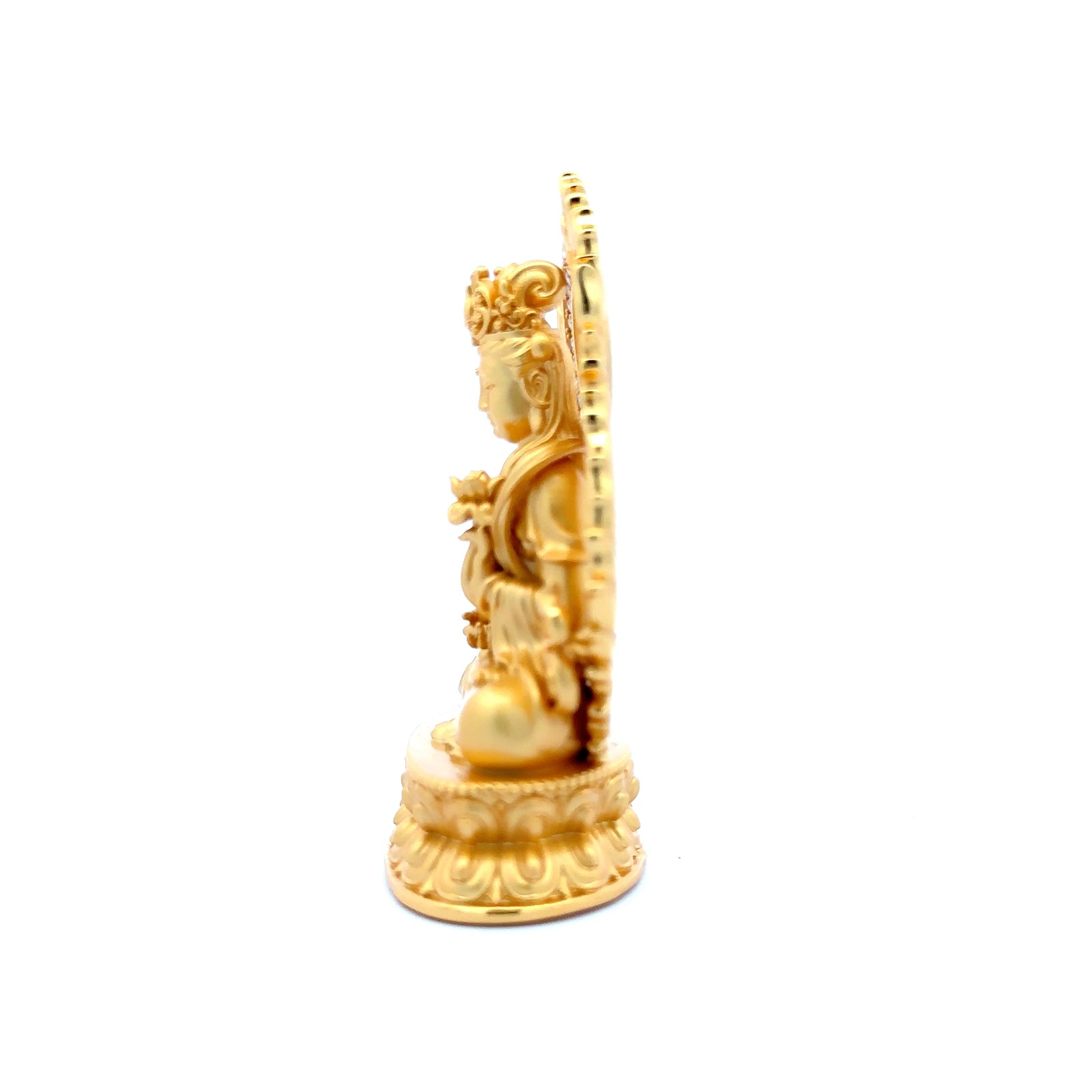 Henrrison LCMahāsthāmaprāpta · Mahāsthāmaprāpta Copper Sacred Statue · Gilded 22K Genuine Gold Finish
