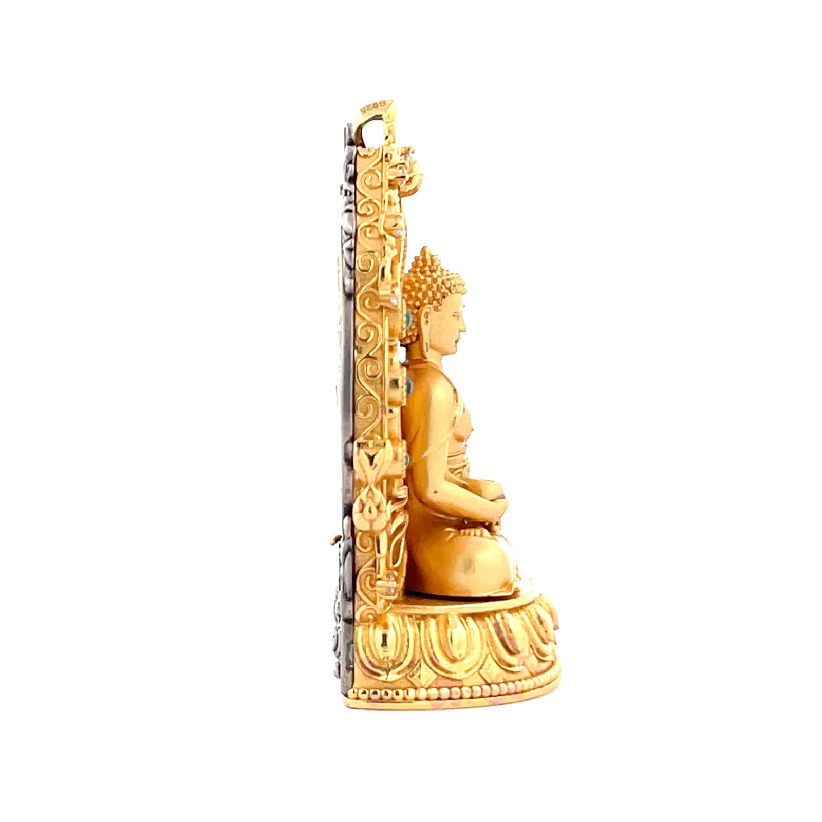 Henrrison LCŚākyamuni · Śākyamuni Copper Sacred Statue · Gilded 22K Genuine Gold Finish