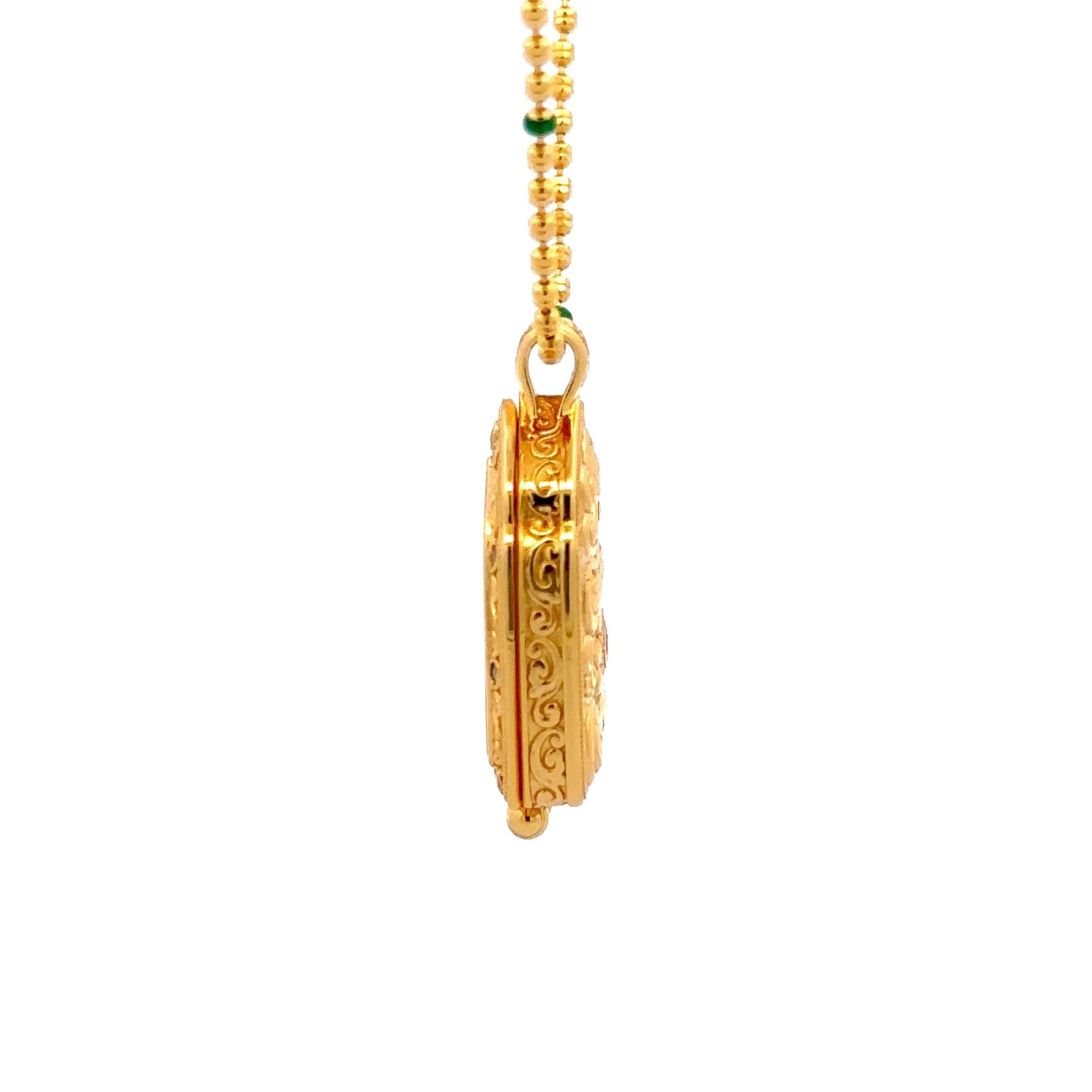 Henrrison 999.9 Fine Gold Avalokiteśvara Pendant | 24K Guardian of Compassion & Protection