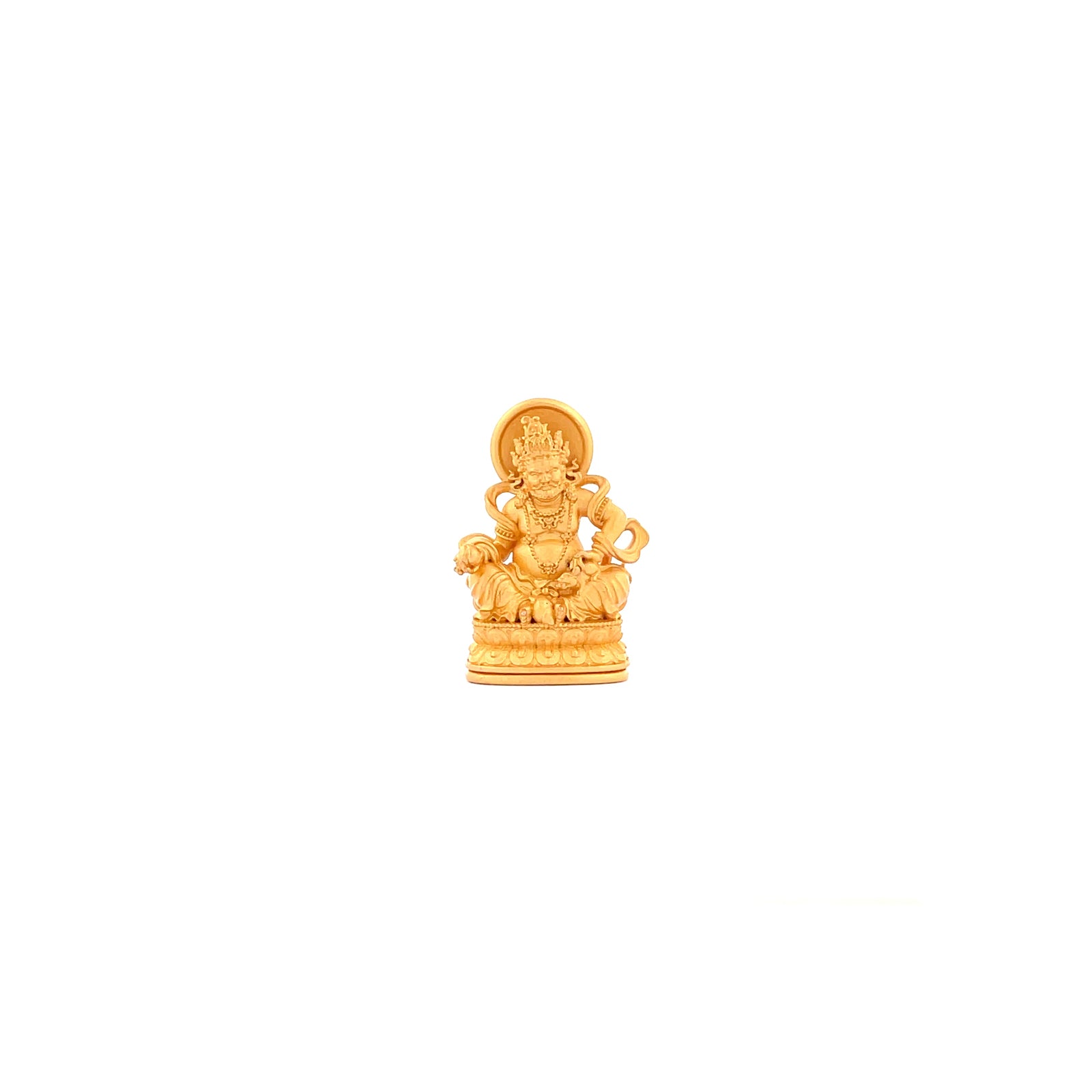 Henrrison LCP1241 · Yellow Dzambhala Sacred 925 Silver Pendant/Statue · Gilded 22K Genuine Gold Finish