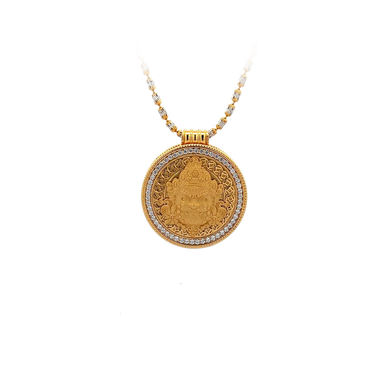 Devotional Pendant · Yellow Dzambhala · Silver, Gilt · Henrrison · LCP 2597 B