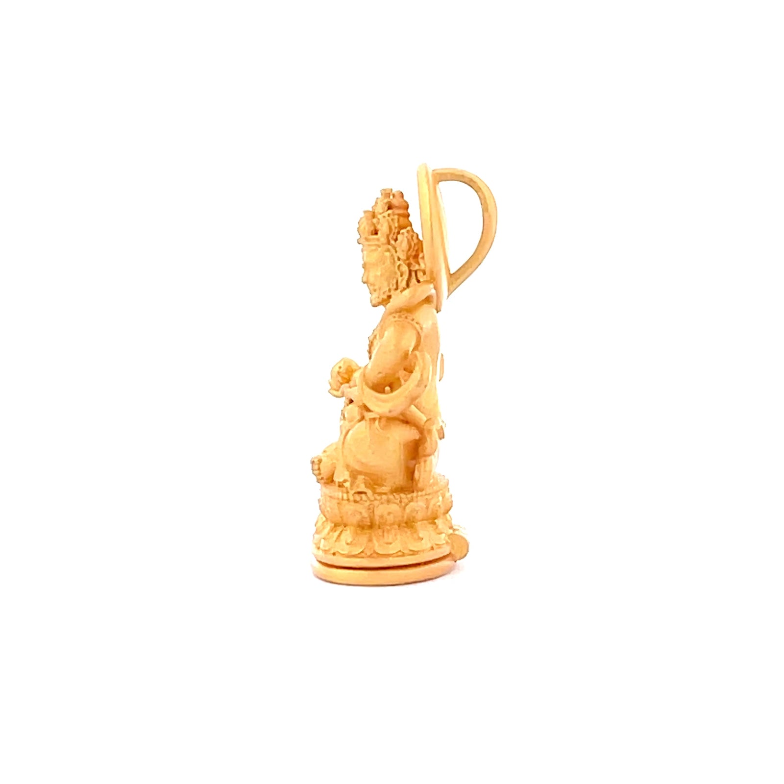 Henrrison LCP1241 · Yellow Dzambhala Sacred 925 Silver Pendant/Statue · Gilded 22K Genuine Gold Finish