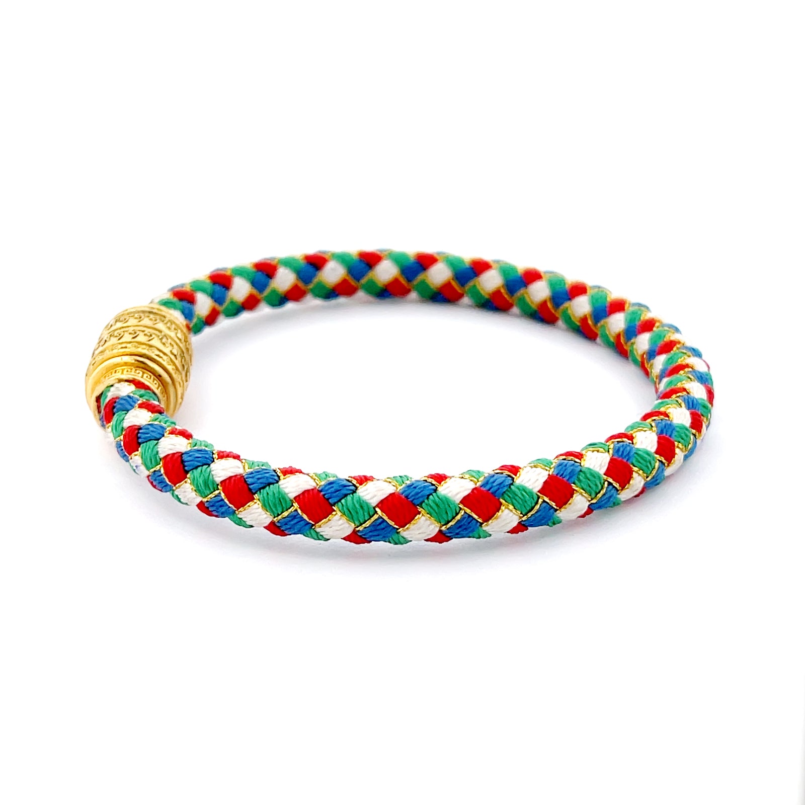 Henrrison Manjushri Wisdom Bracelet – Study & Focus – Spiritual Jewelry for Mindfulness & Balance· Five-Colored Dragon Scale Cord