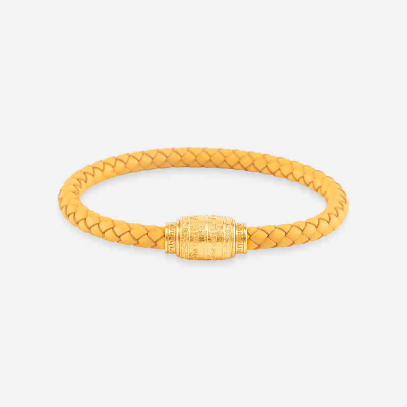 Manjushri Wisdom Bracelet · Study & Focus · Luxury Spiritual Jewelry · Yellow
