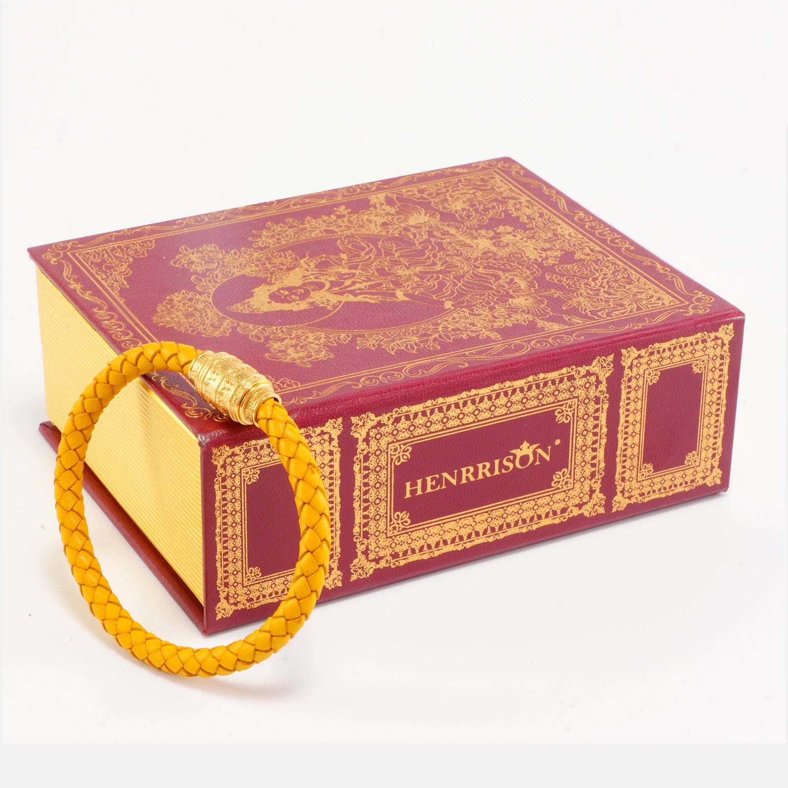 Six-Syllable Mantra (Avalokiteshvara’s Heart Mantra) · Compassion & Emotional Release · Luxury Spiritual Jewelry · Yellow