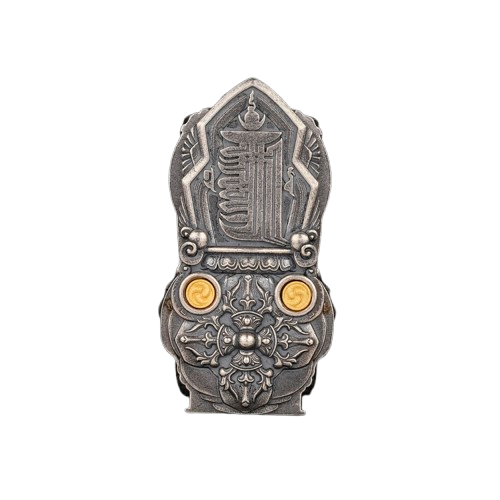 Devotional Pendant · Water-Moon Avalokiteśvara · Silver, Gilt · Henrrison · LCP 2542