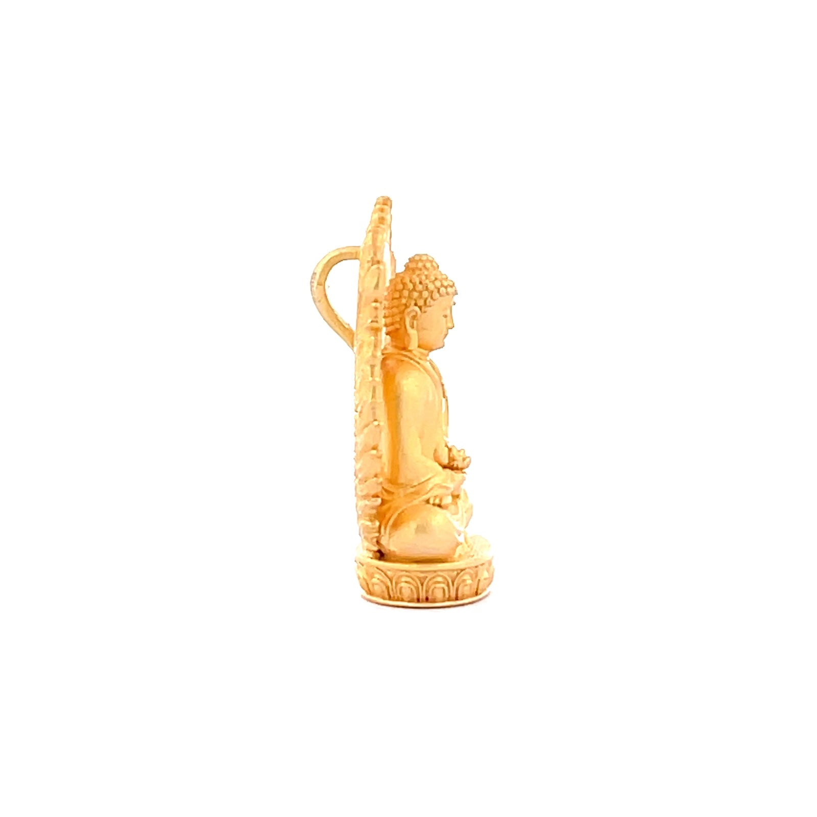 Henrrison LCP1241 · Amitābha 925 Silver Pendant/Statue-Guardian Deity for the Pig and Dog Zodiac · Gilded 22K Genuine Gold Finish