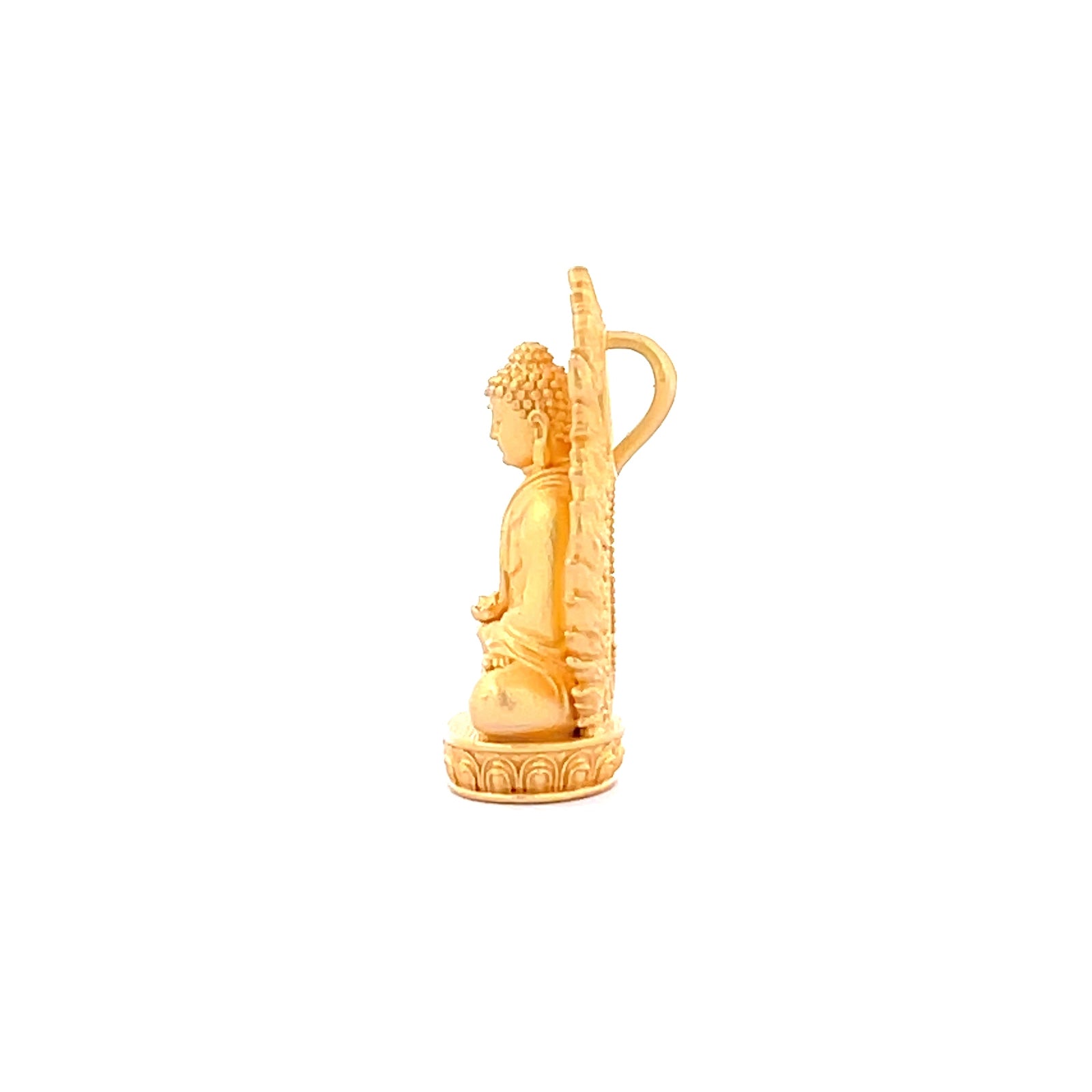 Henrrison LCP1241 · Amitābha 925 Silver Pendant/Statue-Guardian Deity for the Pig and Dog Zodiac · Gilded 22K Genuine Gold Finish