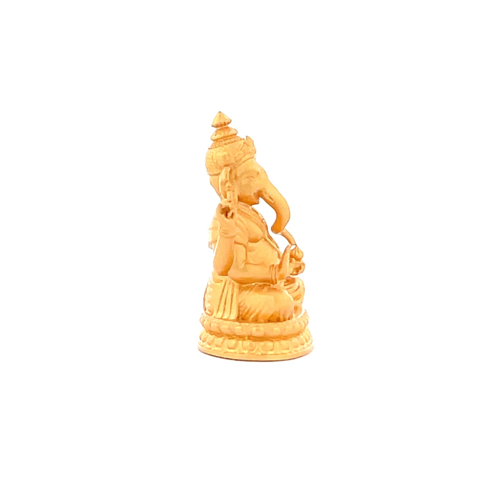 Henrrison LCP1241 · Ganesha Sacred 925 Silver Pendant/Statue · Gilded 22K Genuine Gold Finish