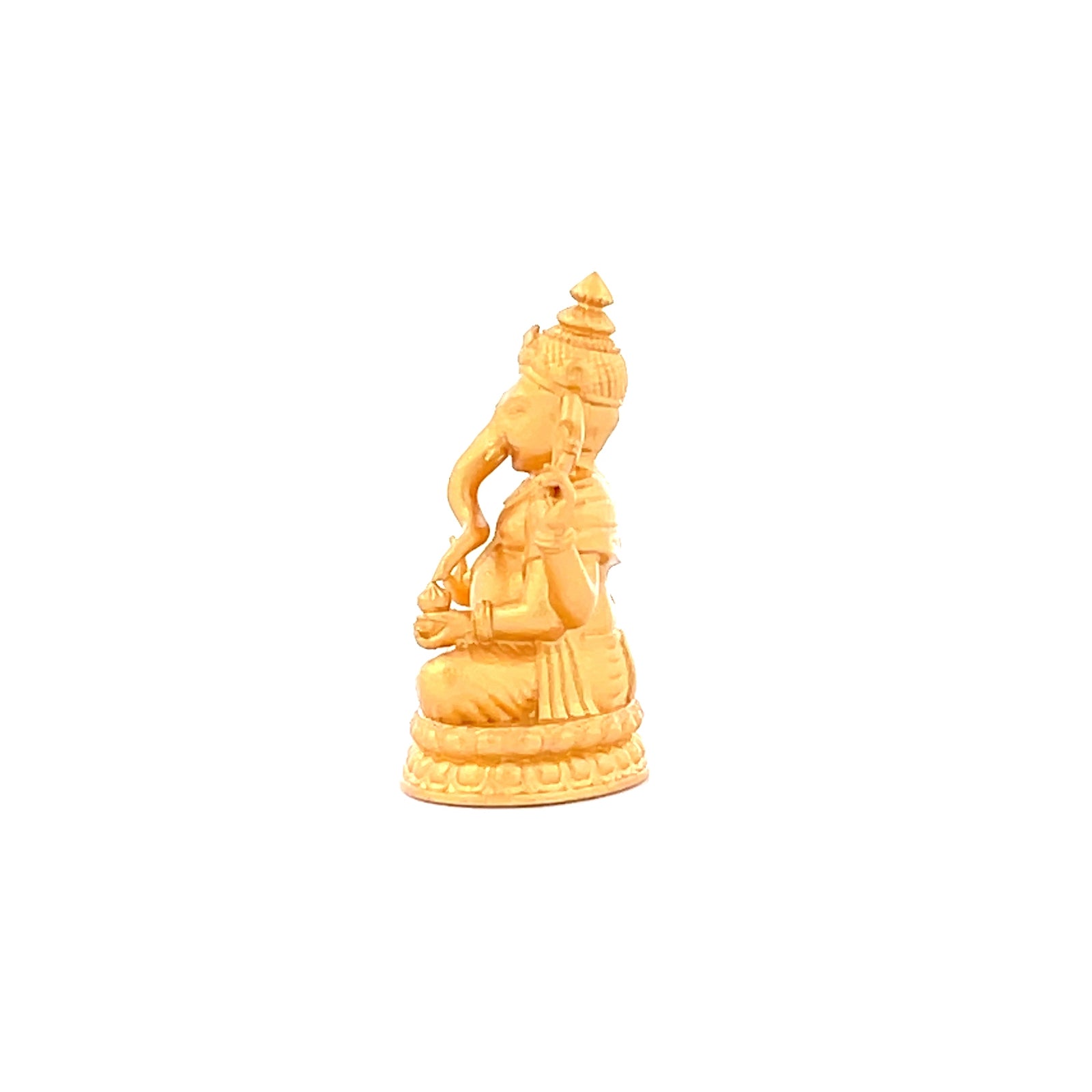 Henrrison LCP1241 · Ganesha Sacred 925 Silver Pendant/Statue · Gilded 22K Genuine Gold Finish