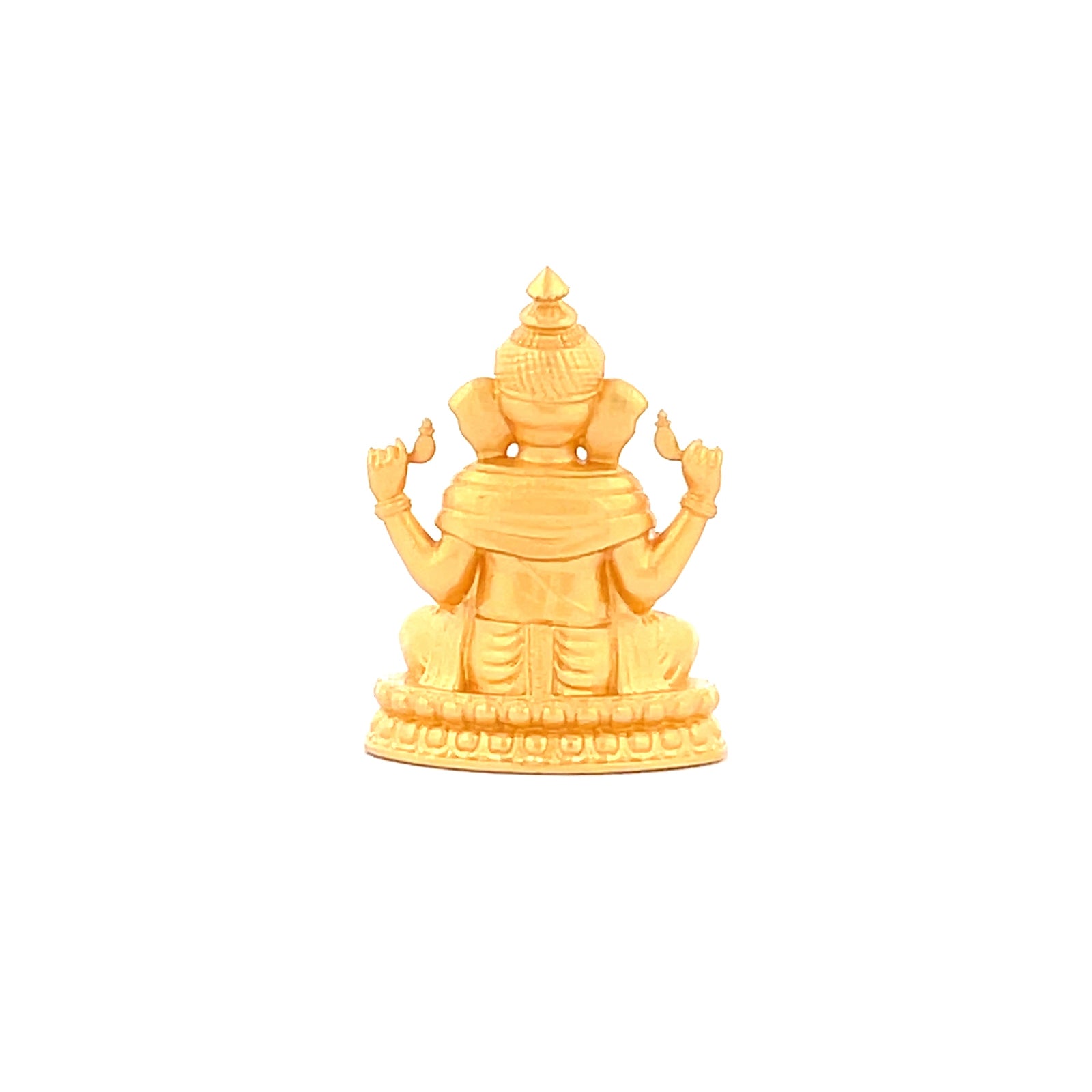 Henrrison LCP1241 · Ganesha Sacred 925 Silver Pendant/Statue · Gilded 22K Genuine Gold Finish