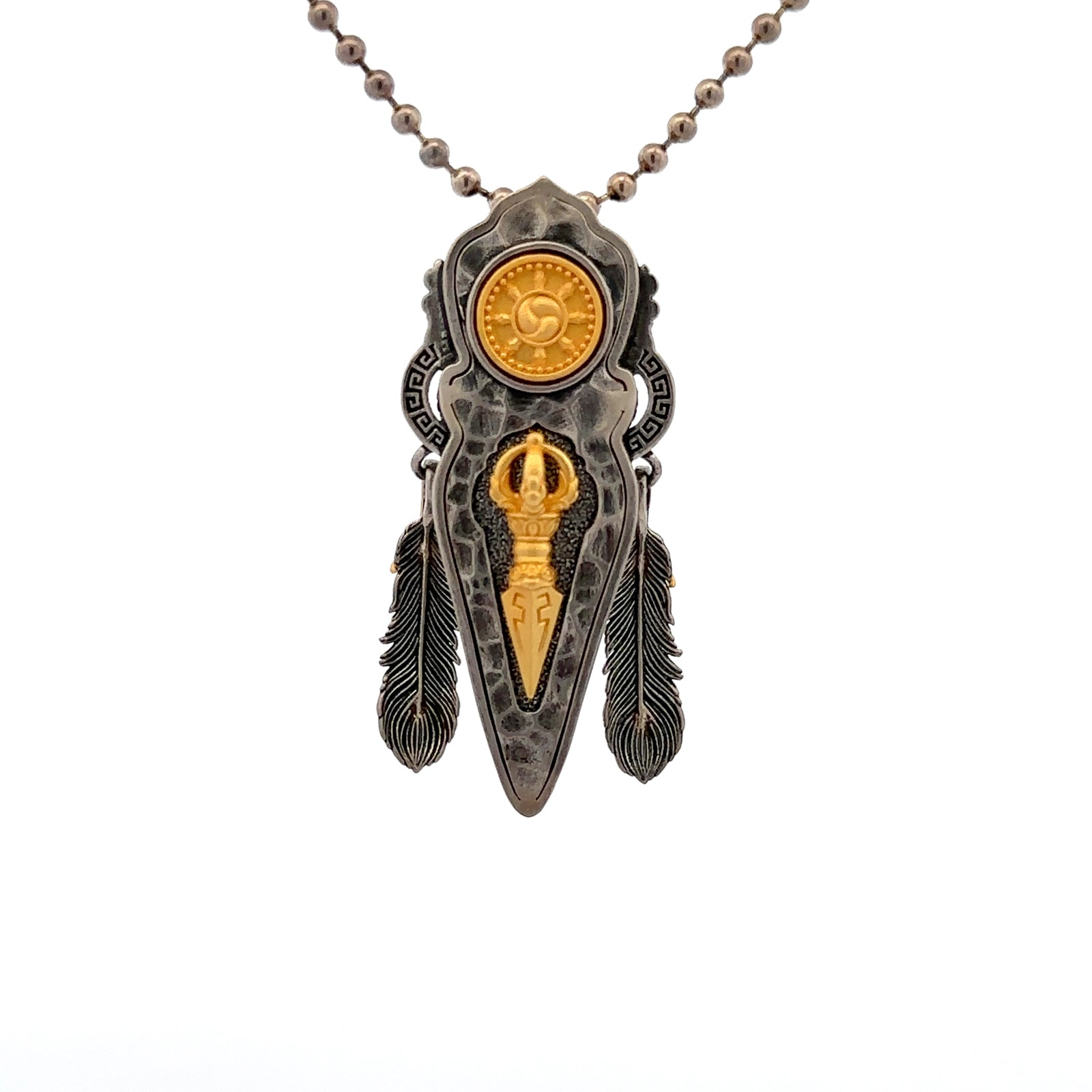 Devotional Pendant · Feathered Garuḍa · Silver, Gilt · Henrrison · LCP 1269