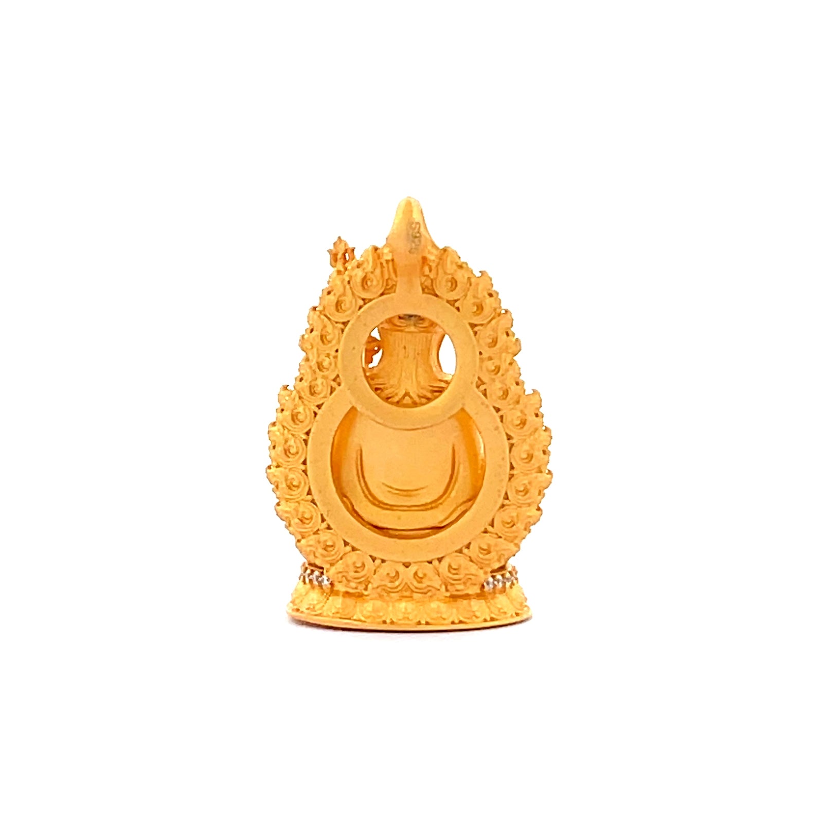 Devotional Pendant · Statue · Guru Rinpoche · Silver, Gilt · Henrrison · LCP 1513