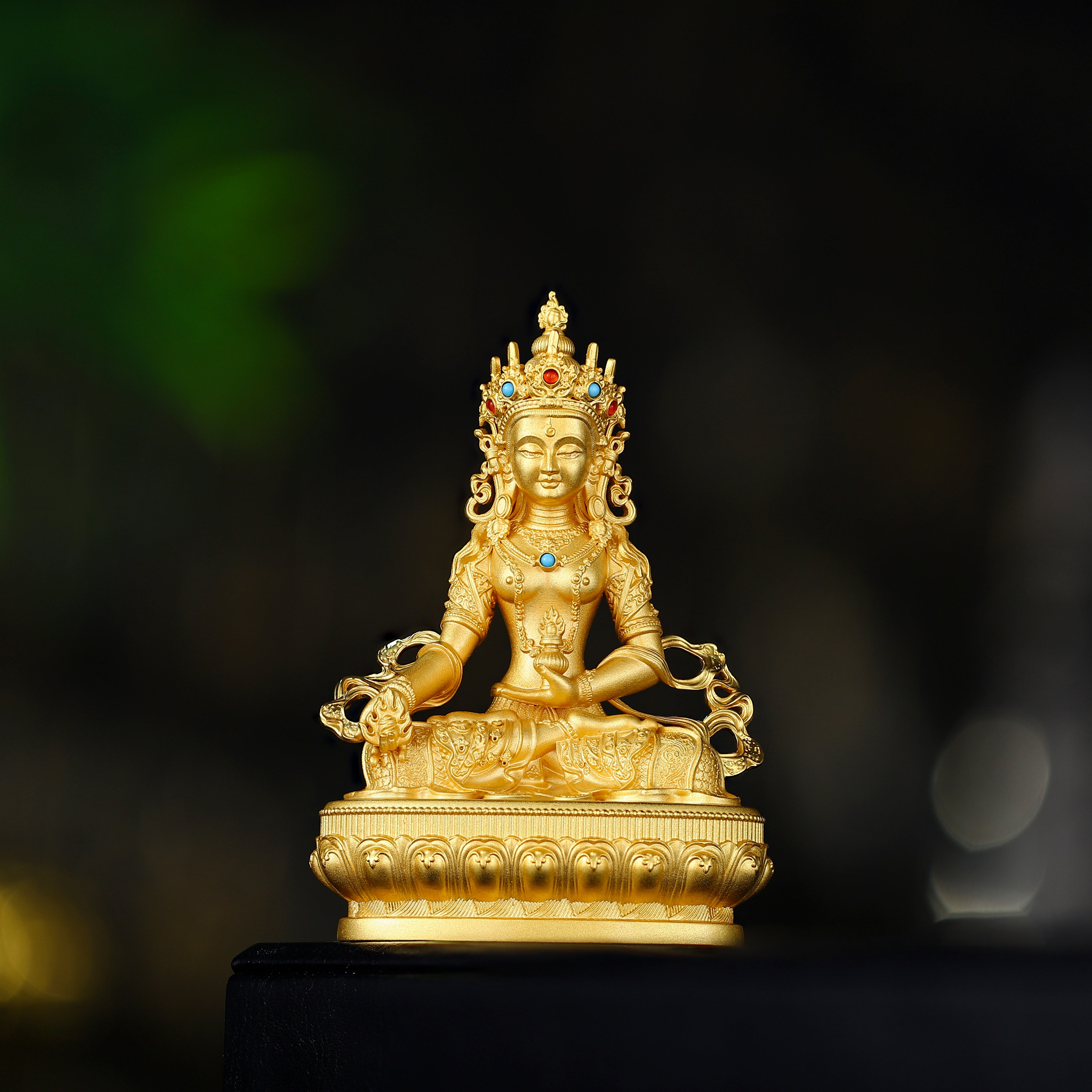 Devotional Statue · Kṣitigarbha Bodhisattva · Copper, Gilt · Henrrison · LCT 2675