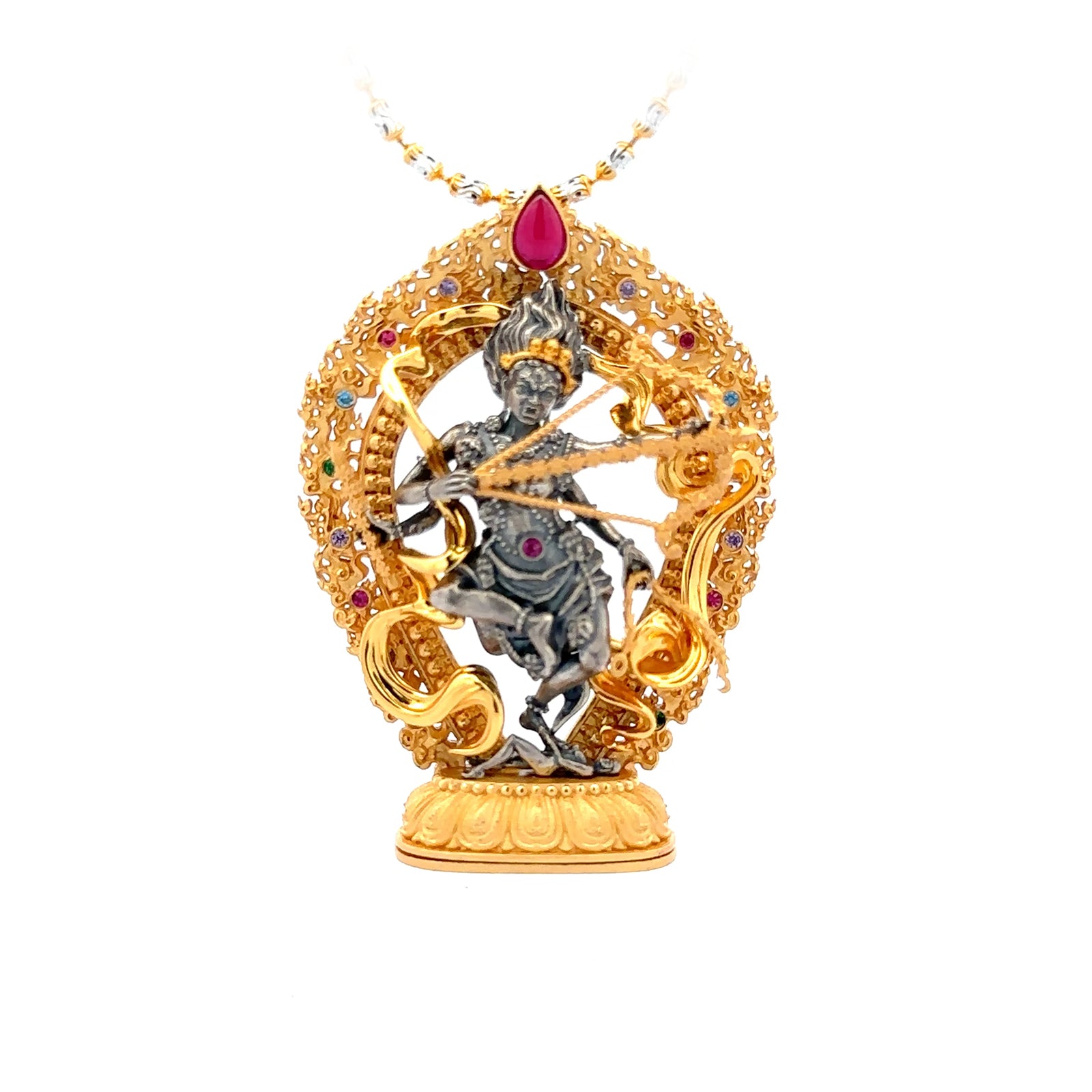 Devotional Pendant · Kurukullā · Silver, Gilt · Henrrison · LCP 2619