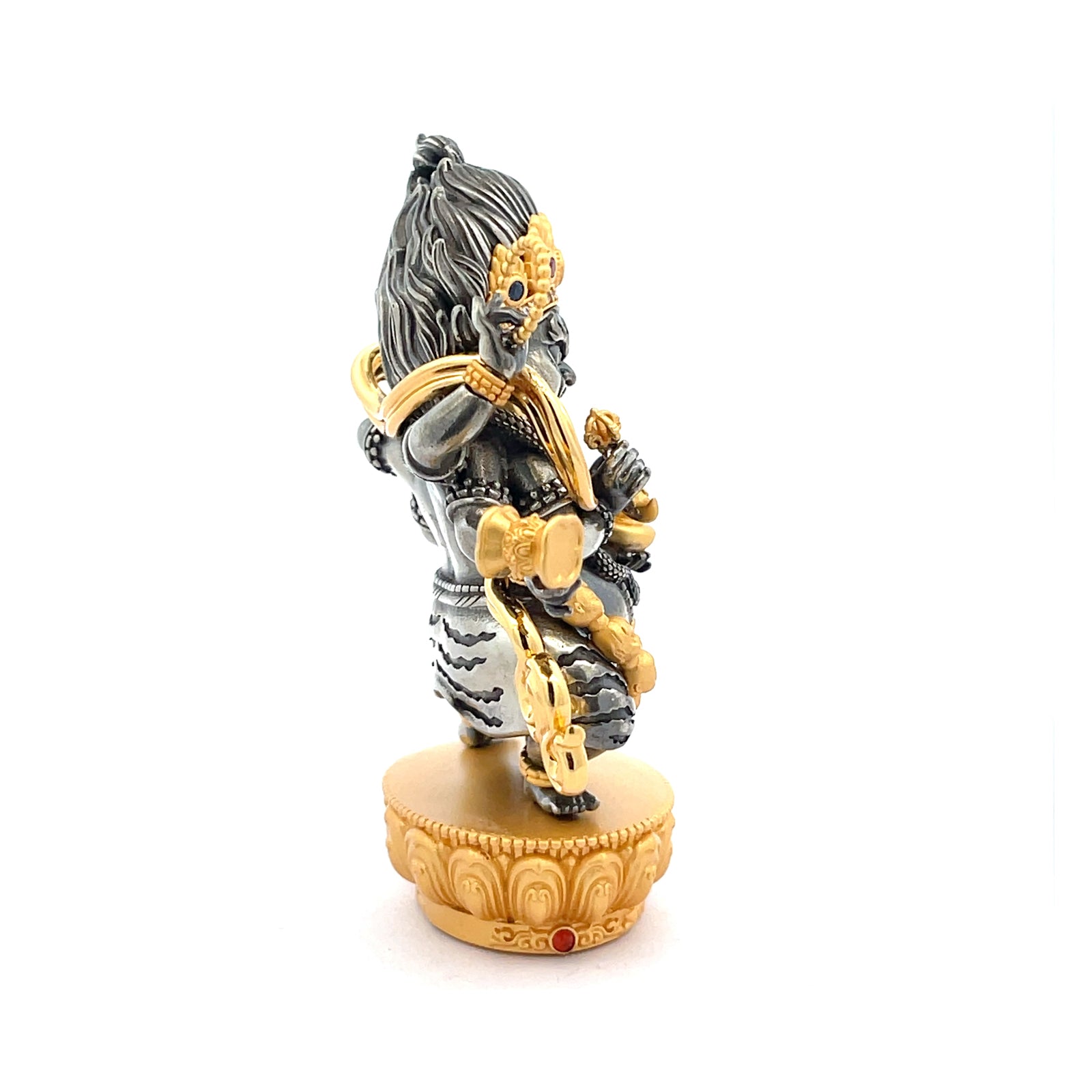 Henrrison LCA2152C · Mahākāla Copper Sacred Statue · Gilded 22K Genuine Gold Finish