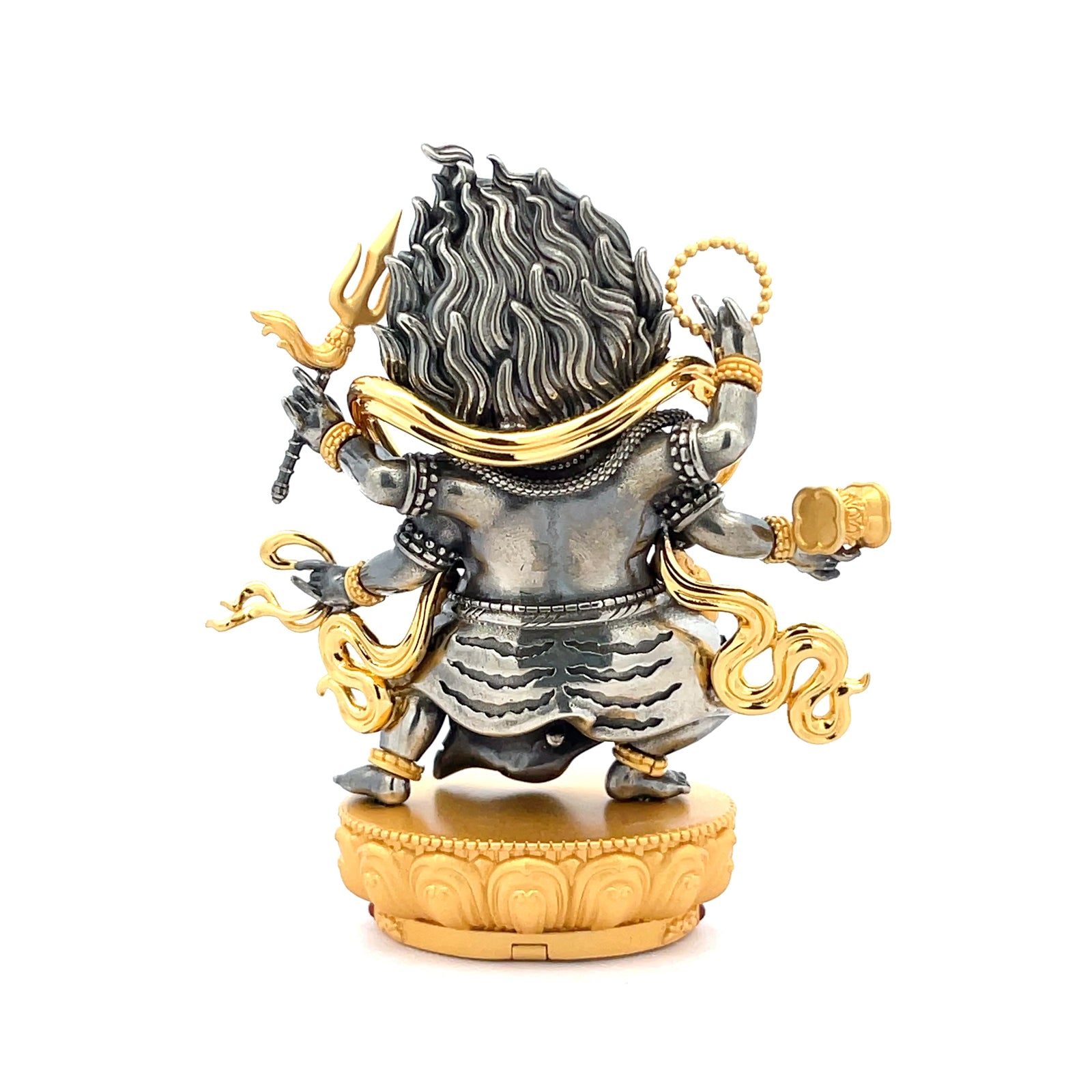 Henrrison LCA2152C · Mahākāla Copper Sacred Statue · Gilded 22K Genuine Gold Finish