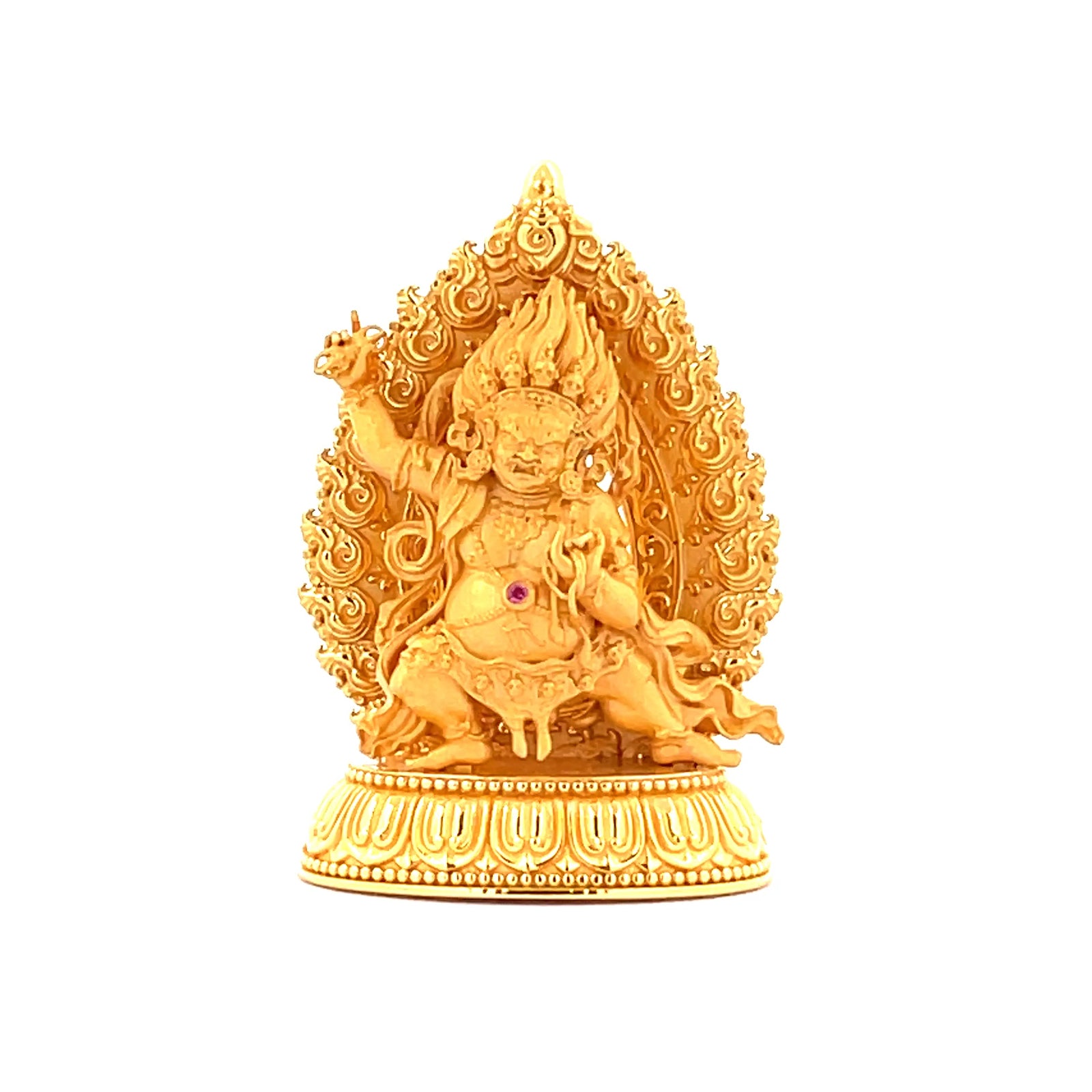 Devotional Pendant · Statue · Mahākāla · Silver, Gilt · Henrrison · LCP 1835