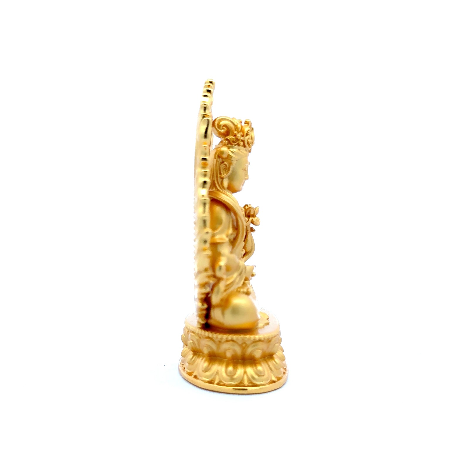 Henrrison LCMahāsthāmaprāpta · Mahāsthāmaprāpta Copper Sacred Statue · Gilded 22K Genuine Gold Finish