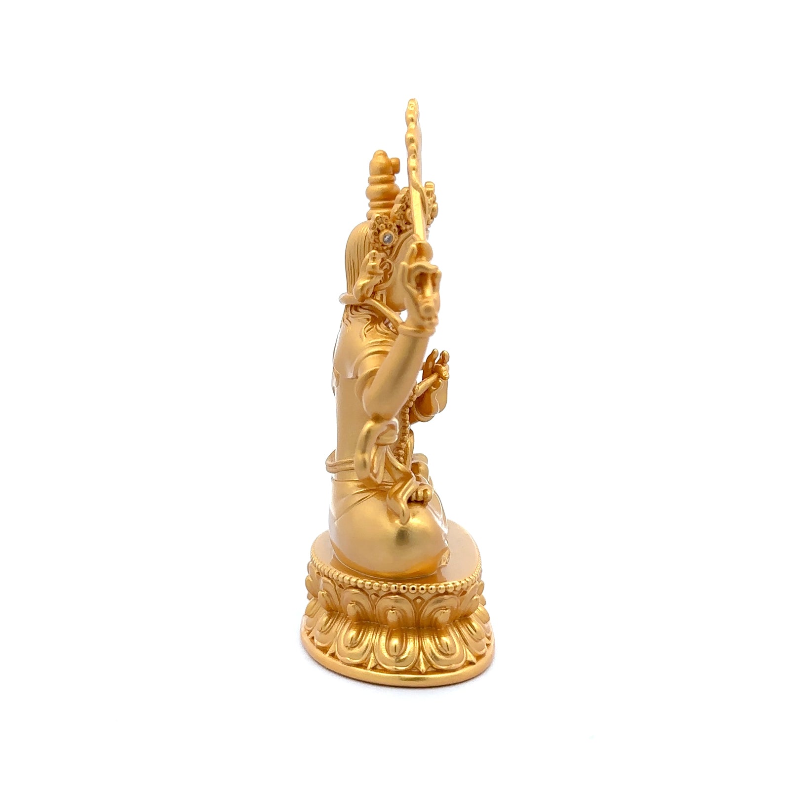 Henrrison LCA2328 · Manjushri Copper Sacred Statue · Gilded 22K Genuine Gold Finish