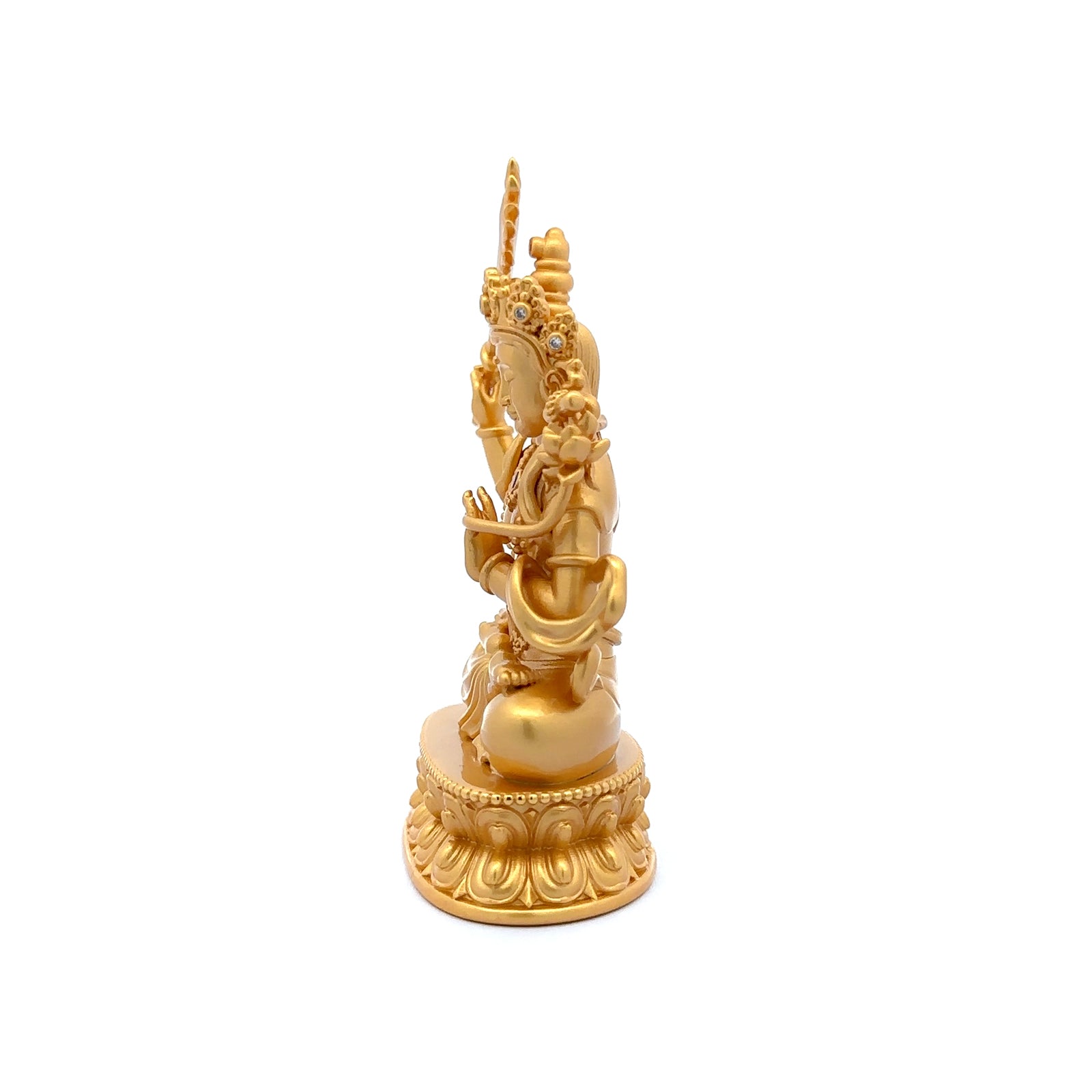Henrrison LCA2328 · Manjushri Copper Statue · Gilded 22K Genuine Gold Finish
