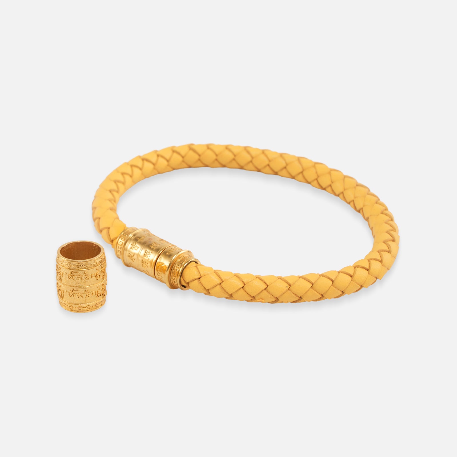 Six-Syllable Mantra (Avalokiteshvara’s Heart Mantra) · Compassion & Emotional Release · Luxury Spiritual Jewelry · Yellow