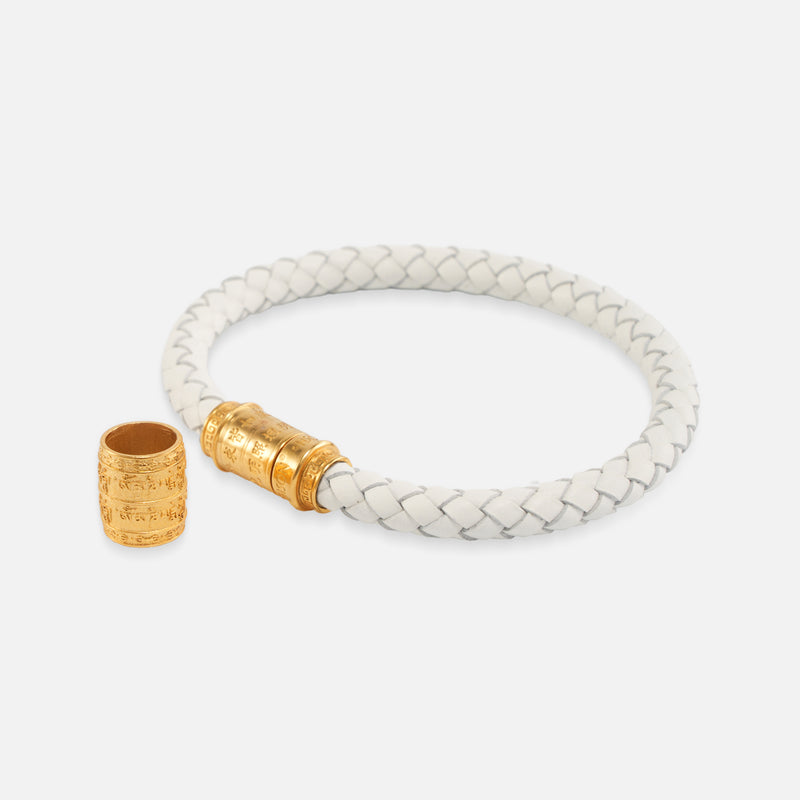 Six-Syllable Mantra (Avalokiteshvara’s Heart Mantra) · Compassion & Emotional Release · Luxury Spiritual Jewelry · White