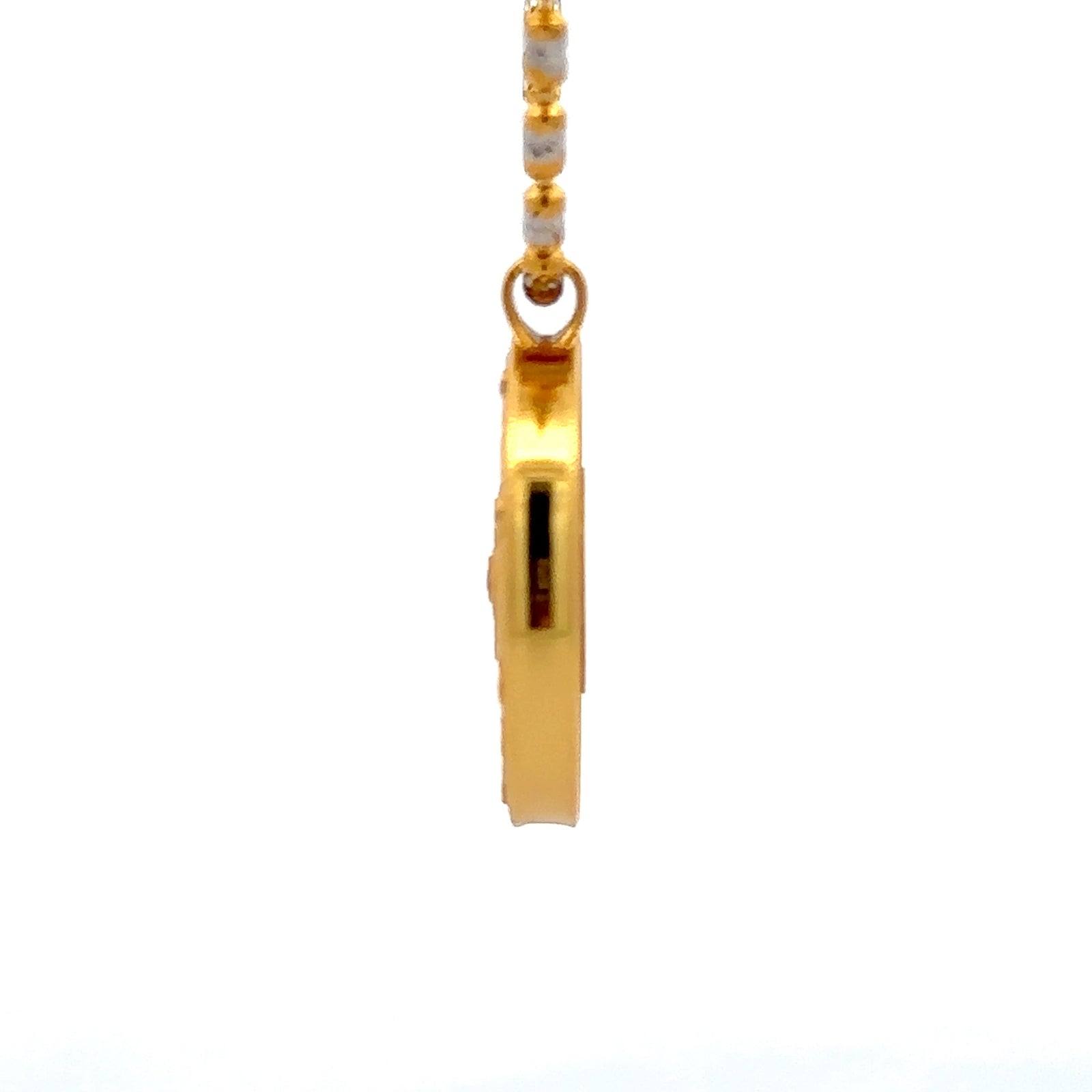 Henrrison LCP2163B · The Eight Auspicious Symbols Sacred 925 Silver Pendant · Gilded 22K Genuine Gold Finish