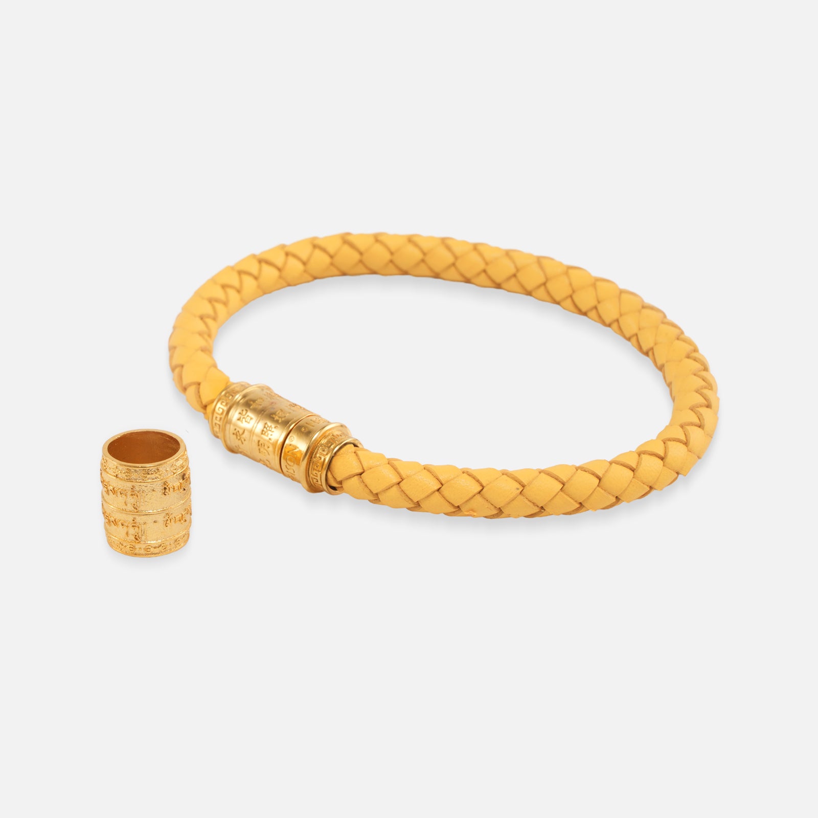 Vajrasattva (Purification Mantra) · Renewal & Inner Peace · Luxury Spiritual Jewelry · Yellow