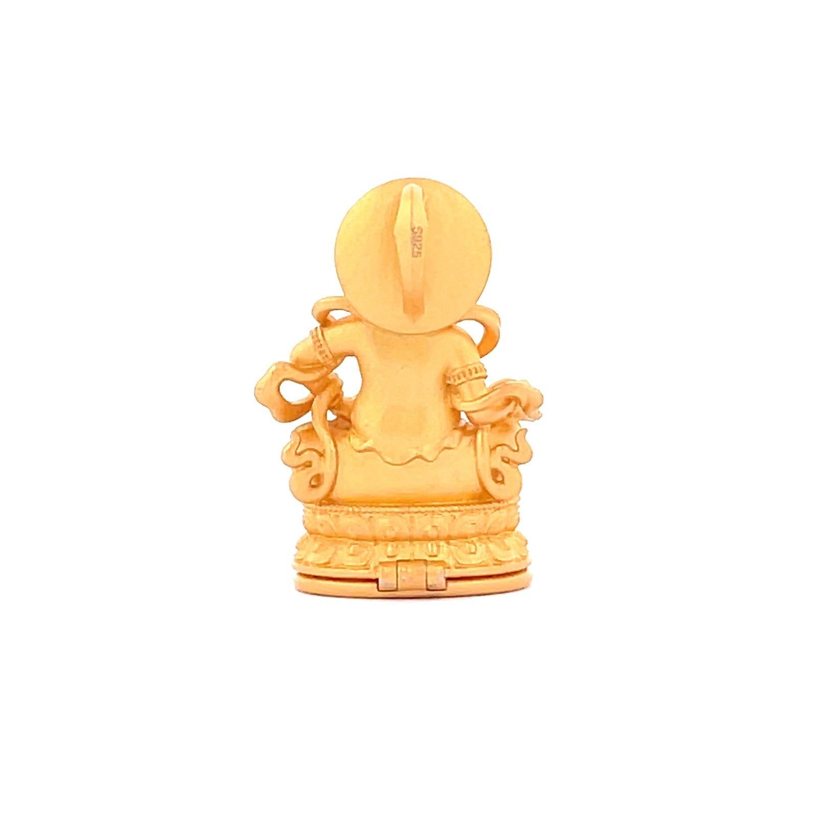 Henrrison LCP1241 · Yellow Dzambhala 925 Silver Pendant/Statue · Gilded 22K Genuine Gold Finish