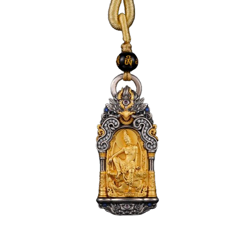 Devotional Pendant · Water-Moon Avalokiteśvara · Silver, Gilt · Henrrison · LCP 2517